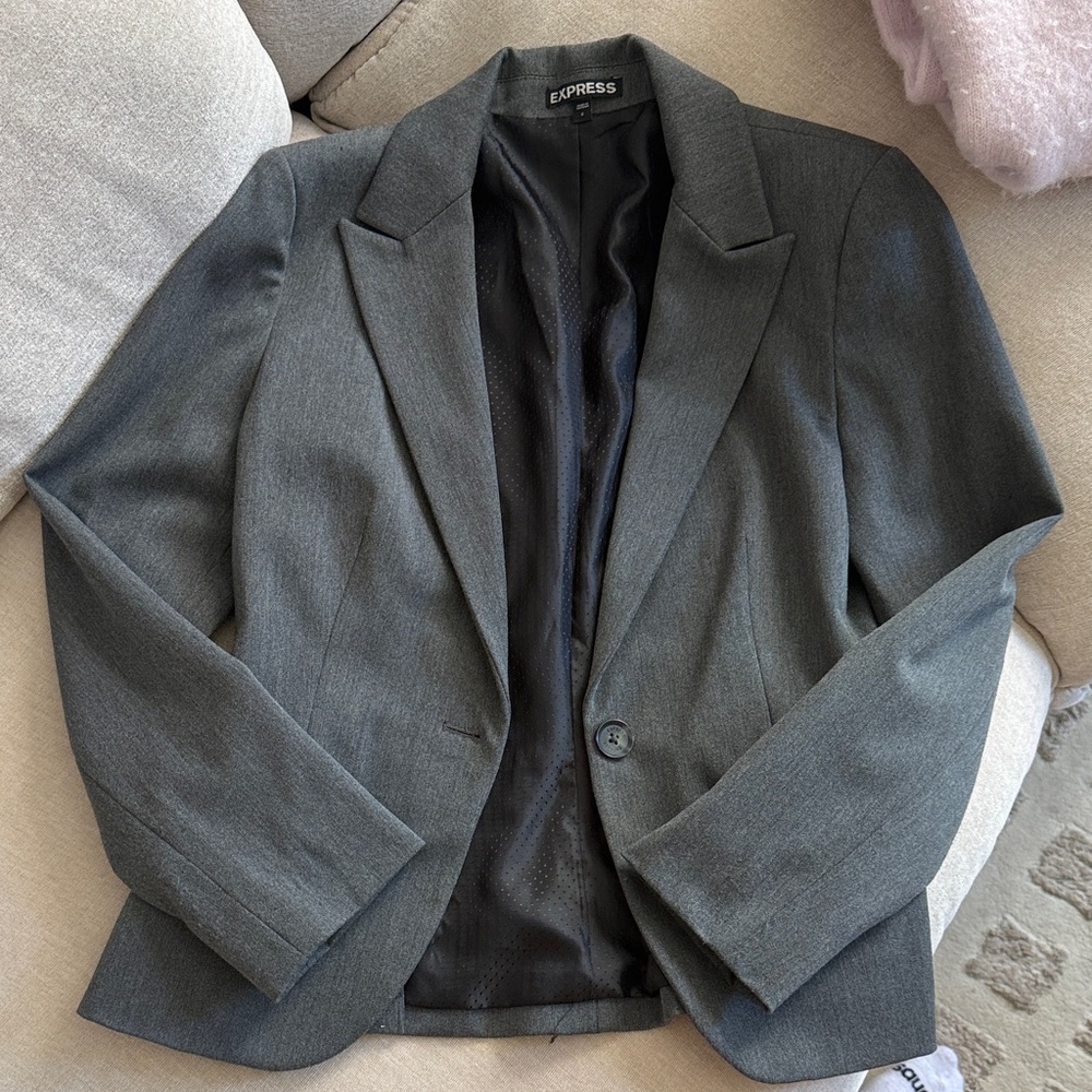 Express Gray Women's Blazer